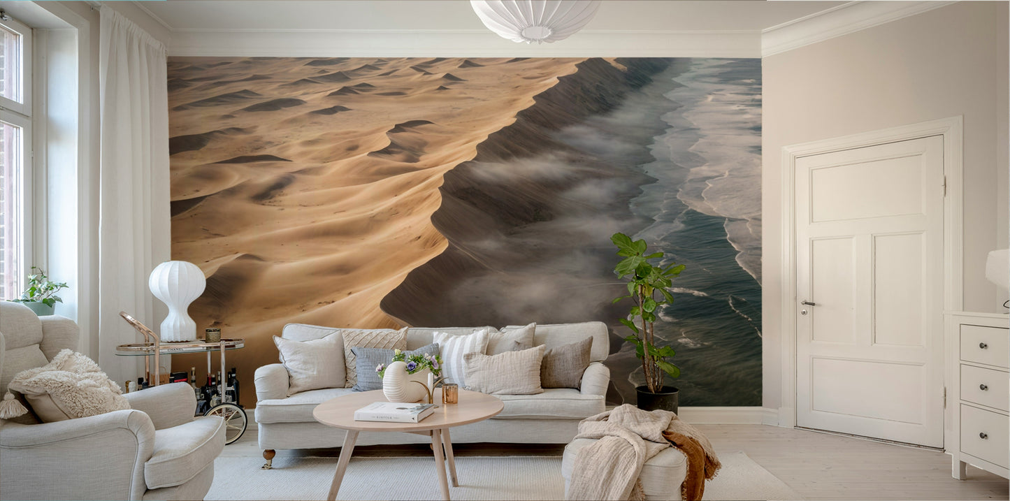 The abstract shapes are a central focus of the image.

