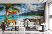 Coastal Dream Destinations Wall Mural