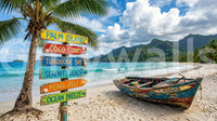 Coastal Dream Destinations Wall Mural