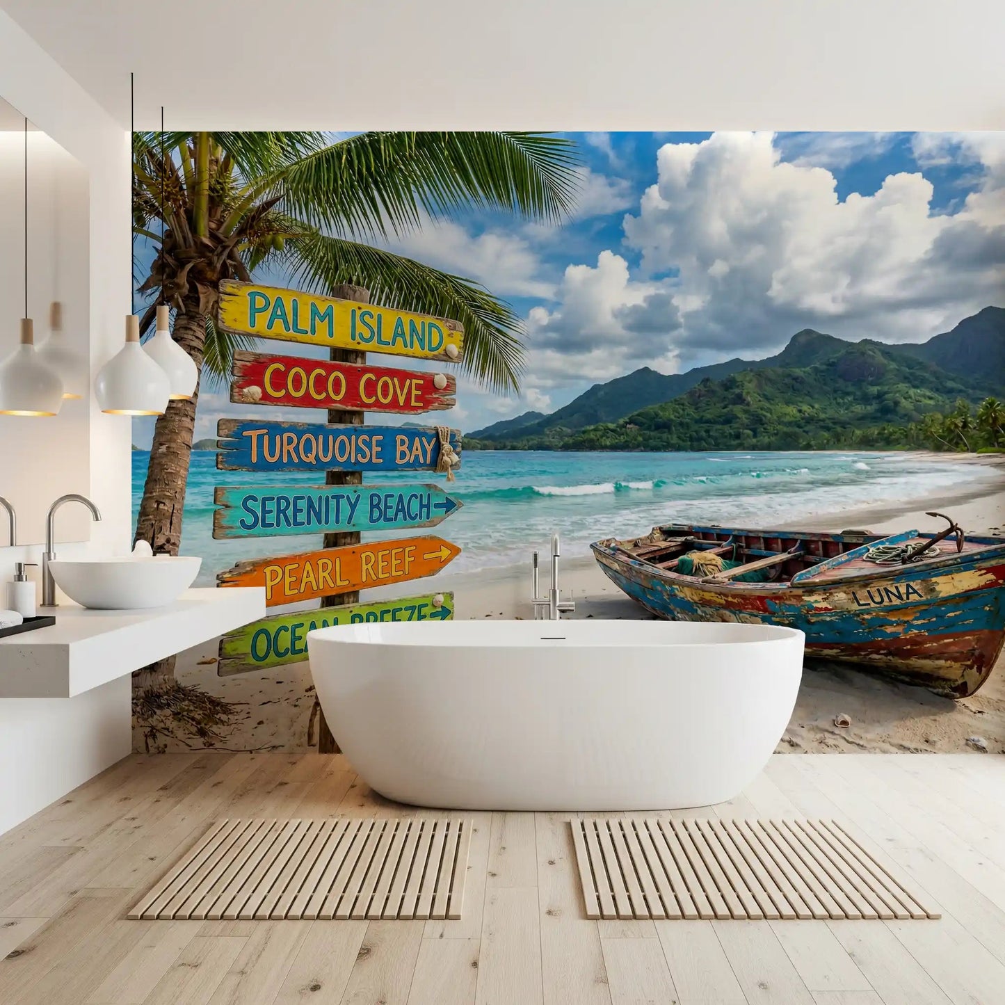 Coastal Dream Destinations Wall Mural