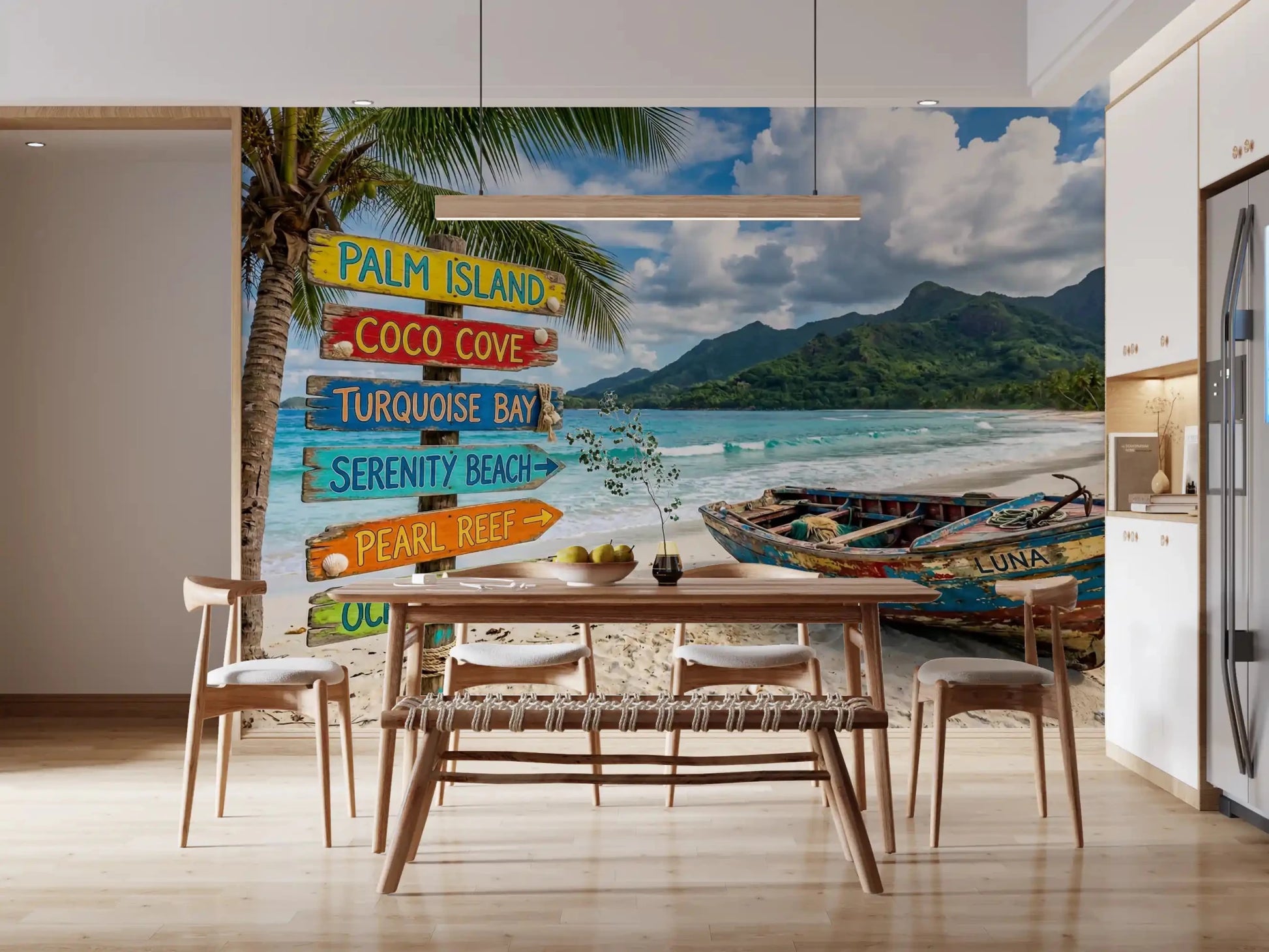 Coastal Dream Destinations Wall Mural