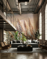 Beach house interior featuring Coastal Dreams mural


