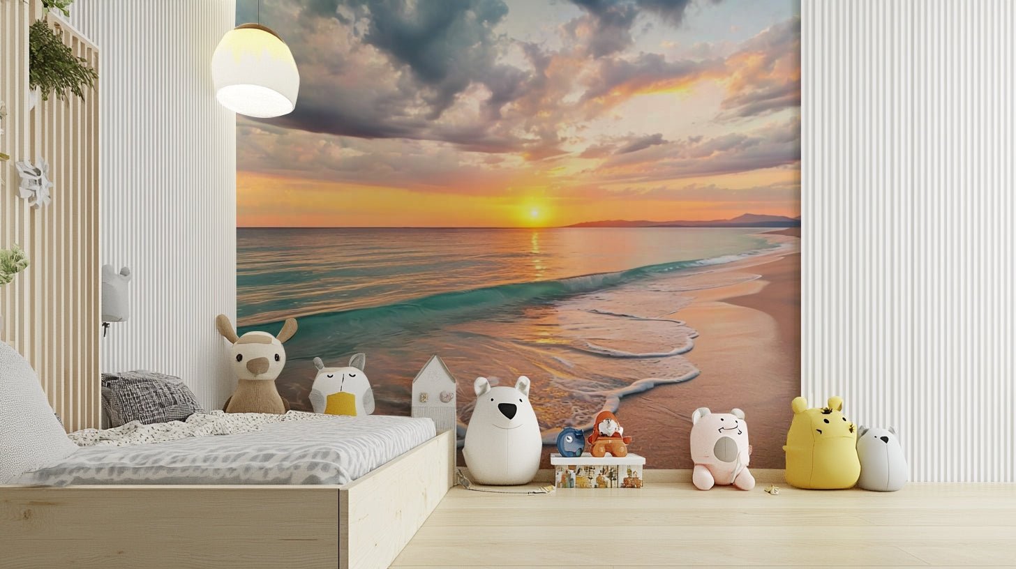 Coastal Dreamscape wallpaper with ocean waves design GD239
 
