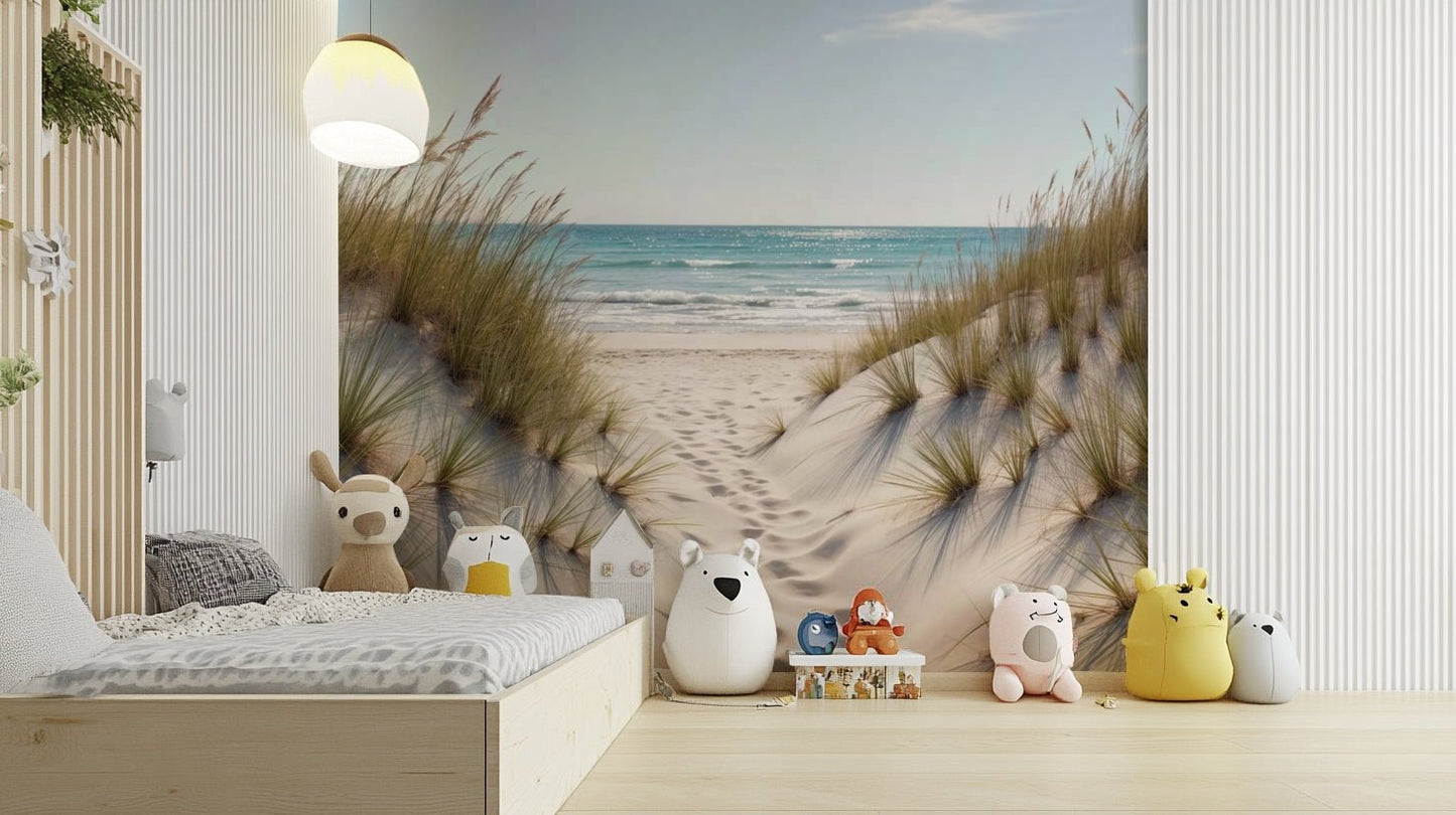 The colors are soft, muted tones of beige, gray, and blue. GD3565


