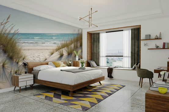A wall mural of a peaceful coastal dune landscape. GD3565

