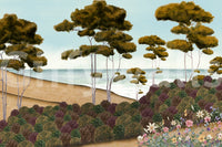 The view shows the grove in a simple, elegant way.