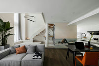 Decorative wall mural with a heart and coastal theme