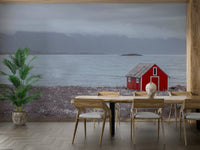 Coastal hideaway mural perfect for bedroom walls.

