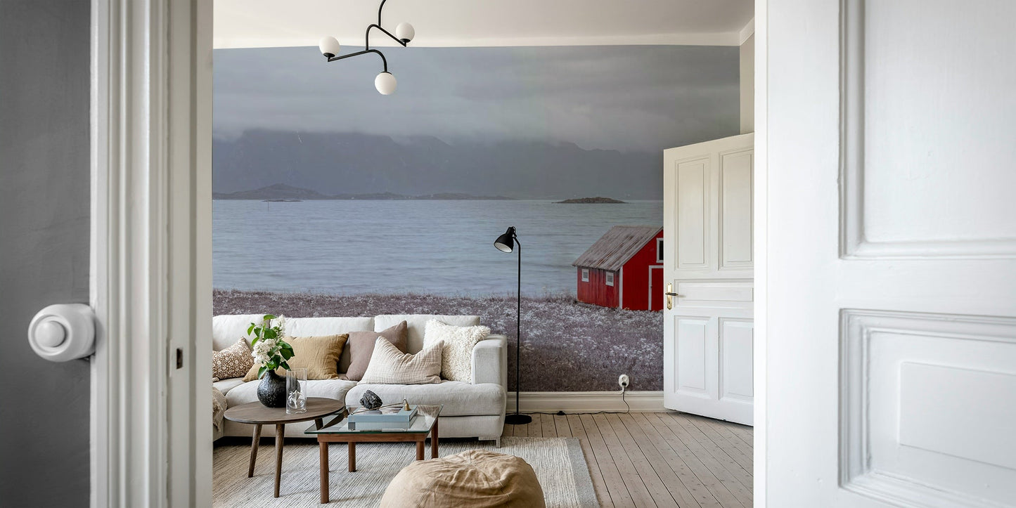 Oceanfront beauty captured in Coastal Hideaway Wall Mural.


