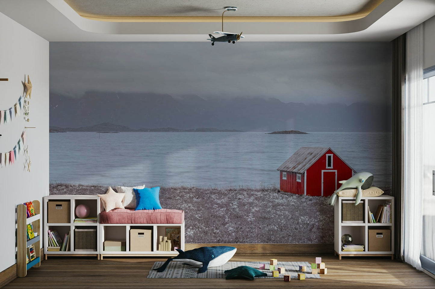 Stunning Coastal Hideaway Wall Mural for home décor.

