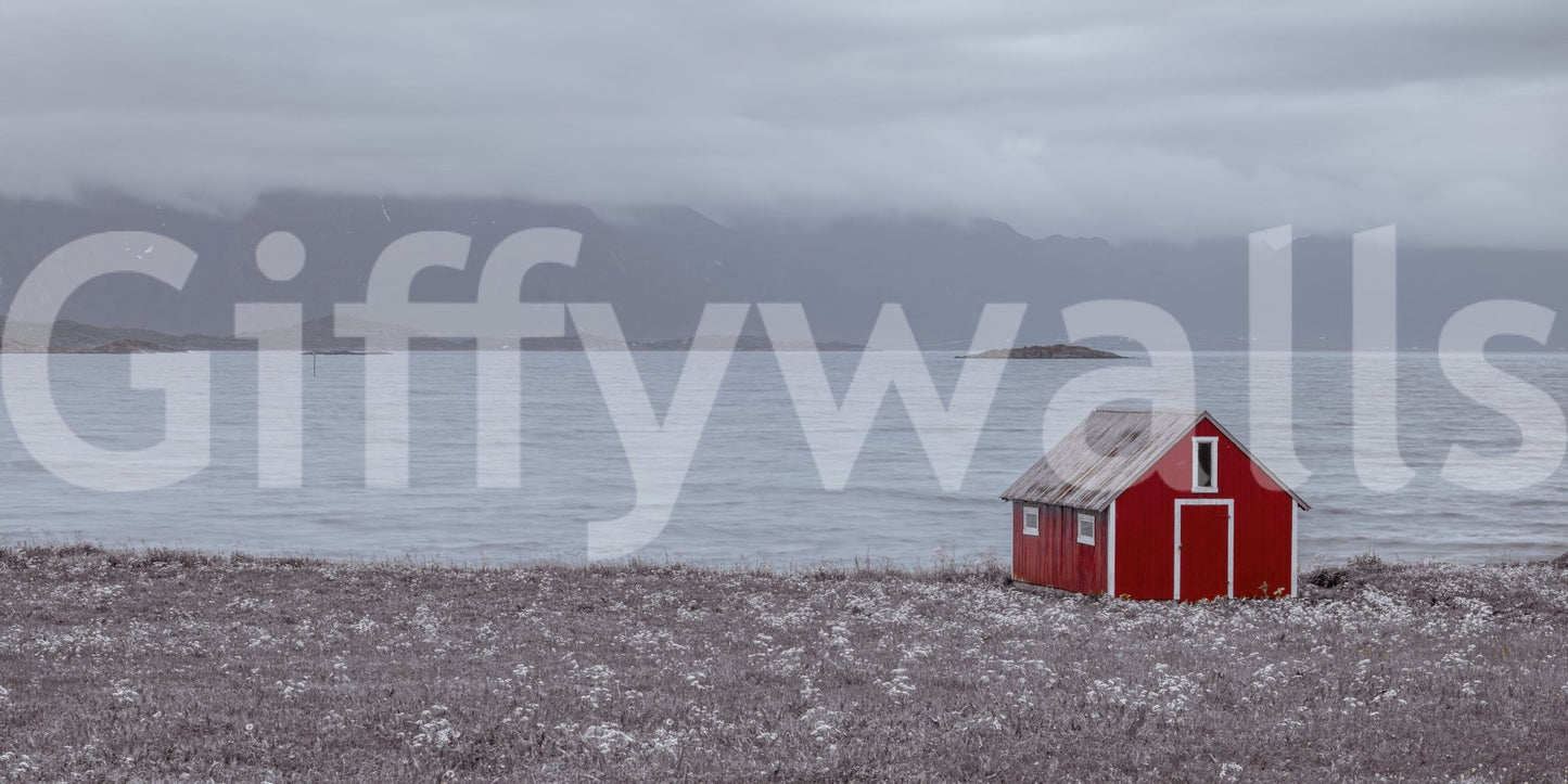 Elegant Coastal Hideaway Mural for a beach-inspired space.

