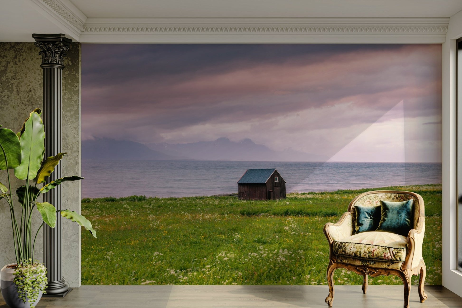Perfect wallpaper for creating a coastal-inspired room vibe


