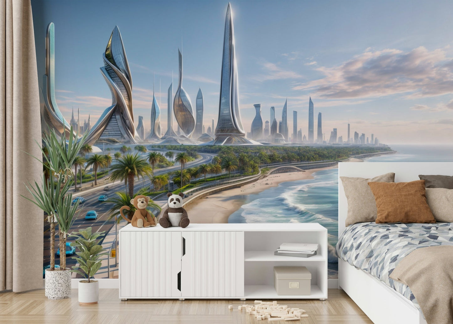 The composition is dynamic and full of depth.

