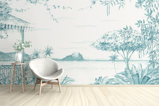 Tropical nature wallpaper with ocean view
 B691