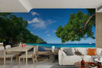 Calm sea and sunny beach wallpaper
