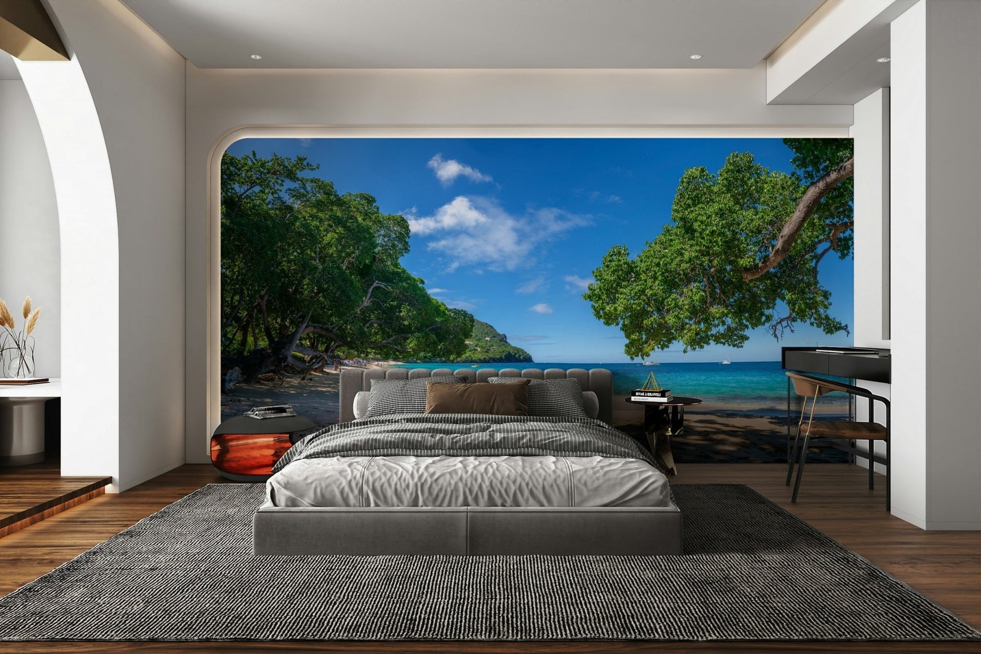 Serene ocean view wall art
