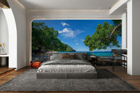 Serene ocean view wall art
