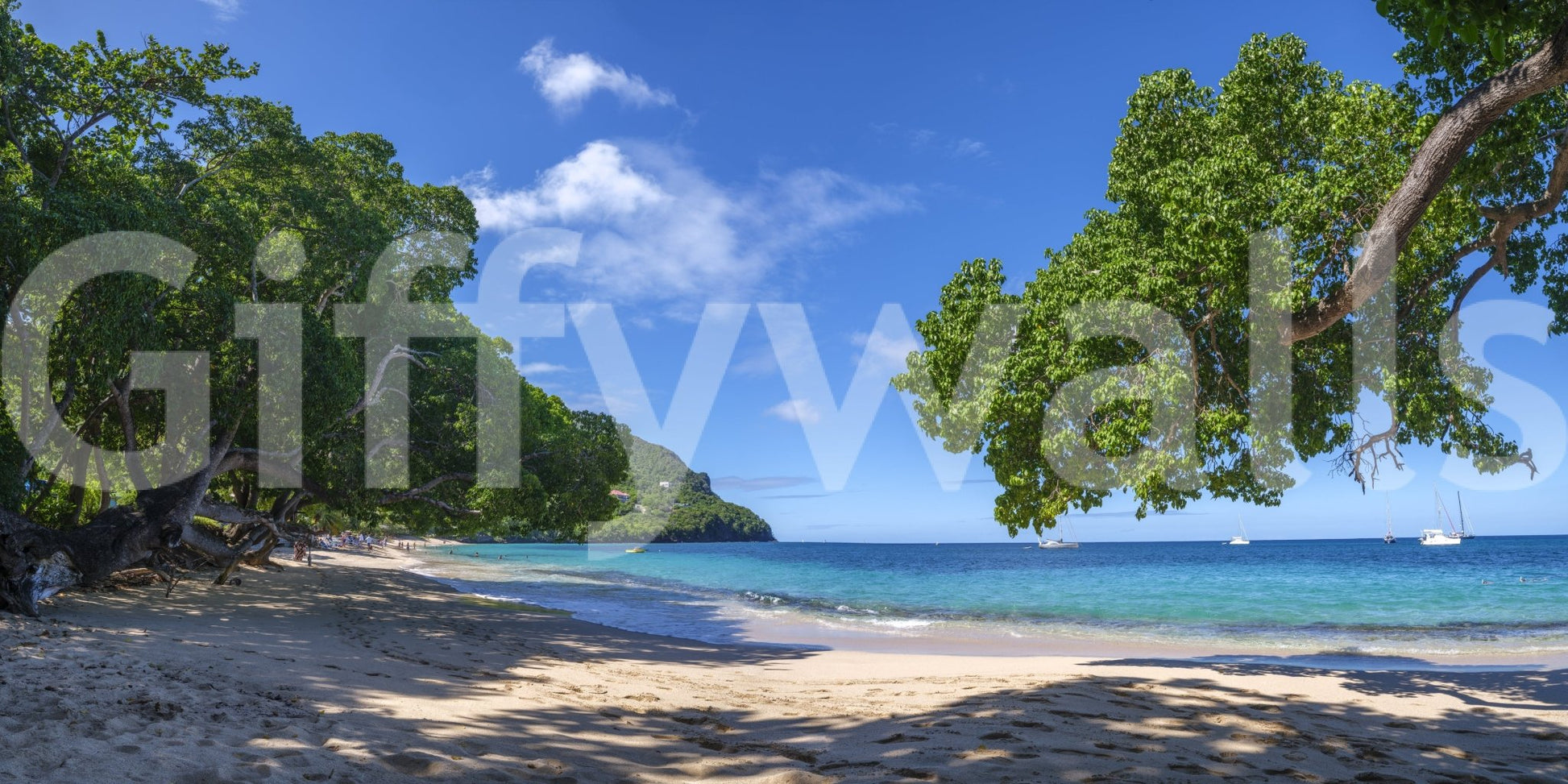 Caribbean inspired wall decor
