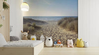 Coastal path mural bringing peace and relaxation to any room

