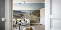 Beautiful coastal view wall mural with path leading to the sea

