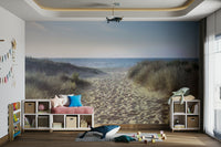 Scenic coastal mural for calm, coastal-inspired rooms

