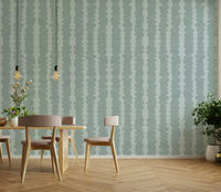 Non-woven coastal wallpaper with stone design

