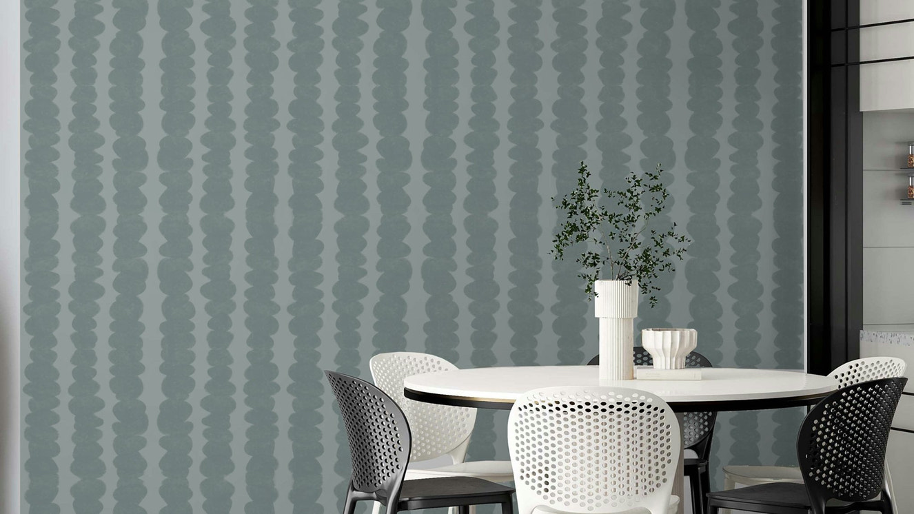 Coastal pebble rows mural wallpaper

