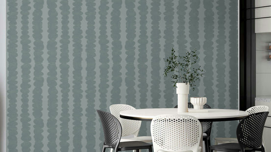 Coastal pebble rows mural wallpaper, GD2281