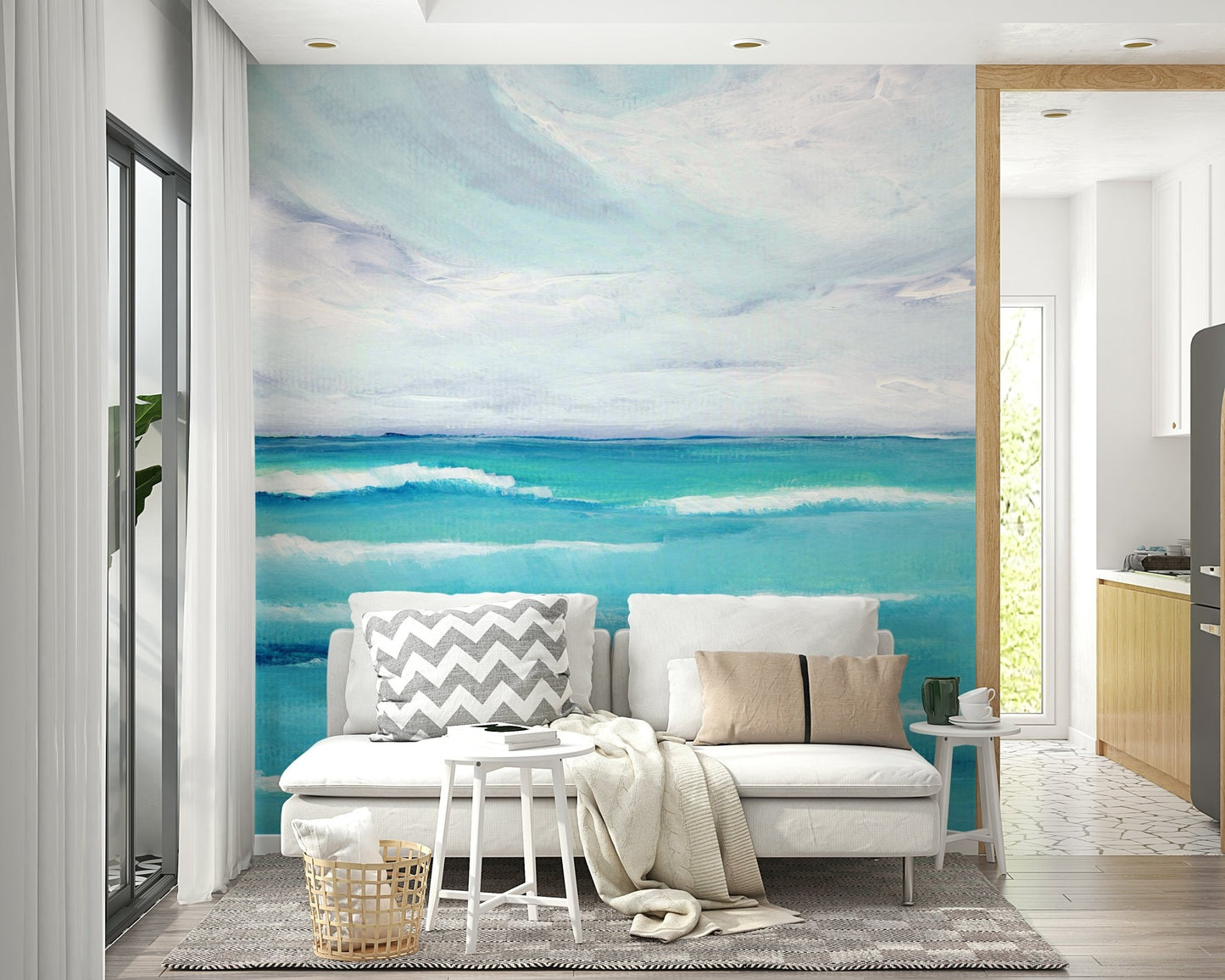 Wall mural featuring calm coastal scenery, GD1084