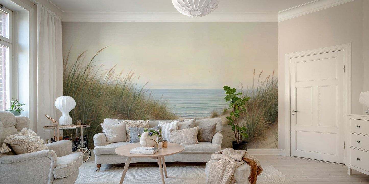 Soft sand beach wall mural image

