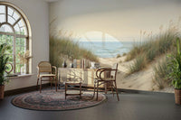 Dune grass and ocean wall design

