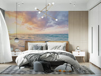 Coastal Serenity Sunset Wall Mural