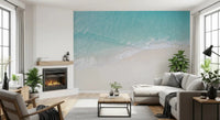 Hallway Coastal Serenity wall mural ocean water sand design