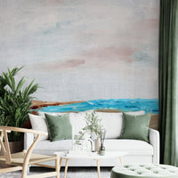 Coastal Serenity Wall Mural with beach view, GD901