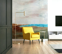 Relaxing ocean horizon mural for bedroom walls, GD901