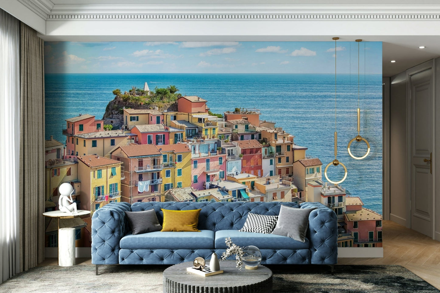 Coastal Village Charm Wall Mural