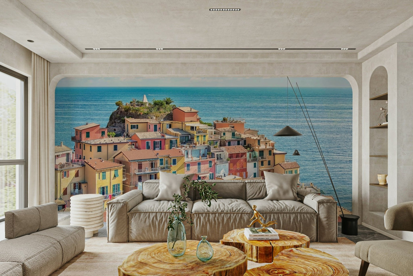Coastal Village Charm Wall Mural