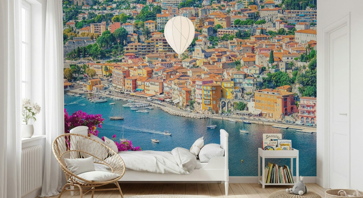 Coastal Village View Wall Mural
