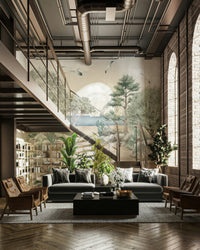 Scenic wallpaper with gentle waves

