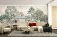 Wall decor showing a peaceful seaside view

