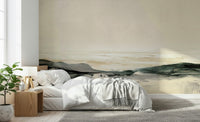 A calming water movement wallpaper mural that defines a space., GD5573