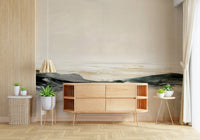 A classic beach scene wallpaper for walls., GD5573