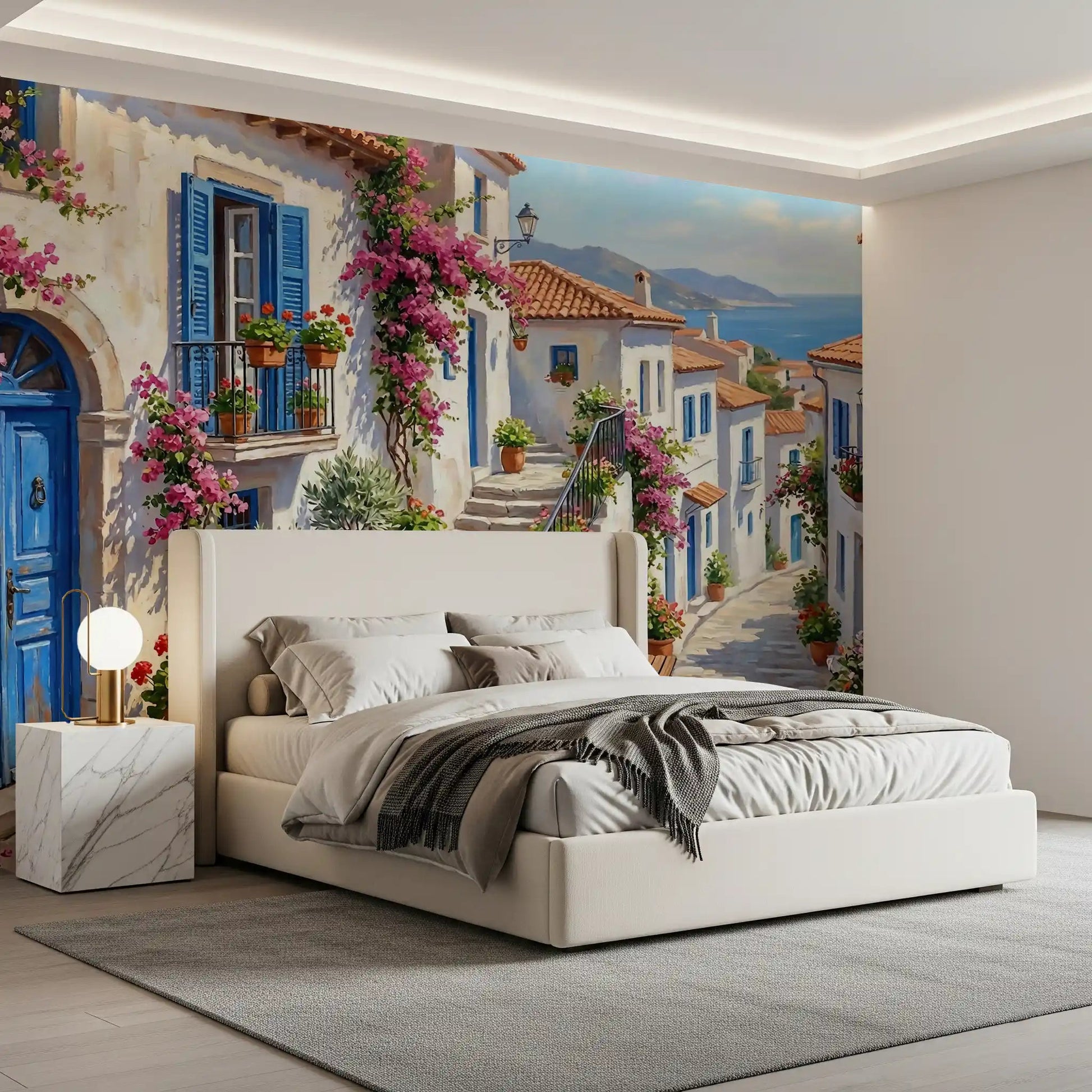 High quality landscape imagery for the Cobalt and Bougainvillea Dreams Wall Mural., GD9101