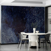 Stunning cobalt galaxy wallpaper for walls.

