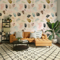 Elegant, muted tones in Cocceiomotiflow wallpaper for rooms

