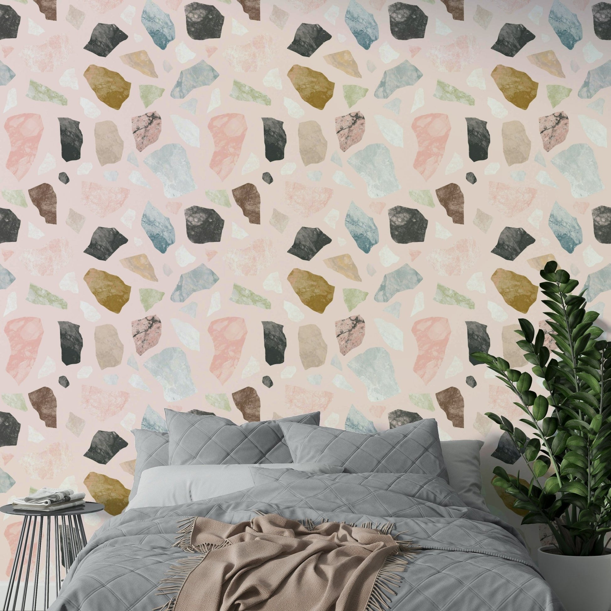 Cocceiomotiflow wallpaper with delicate artistic elements

