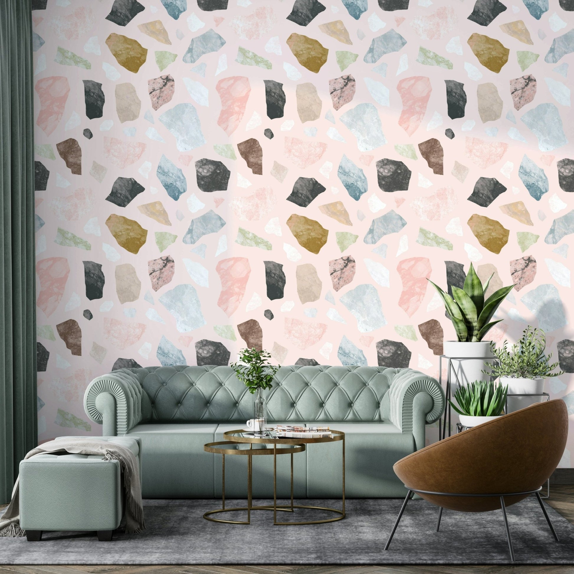 Peel-and-stick Cocceiomotiflow wallpaper for easy installation

