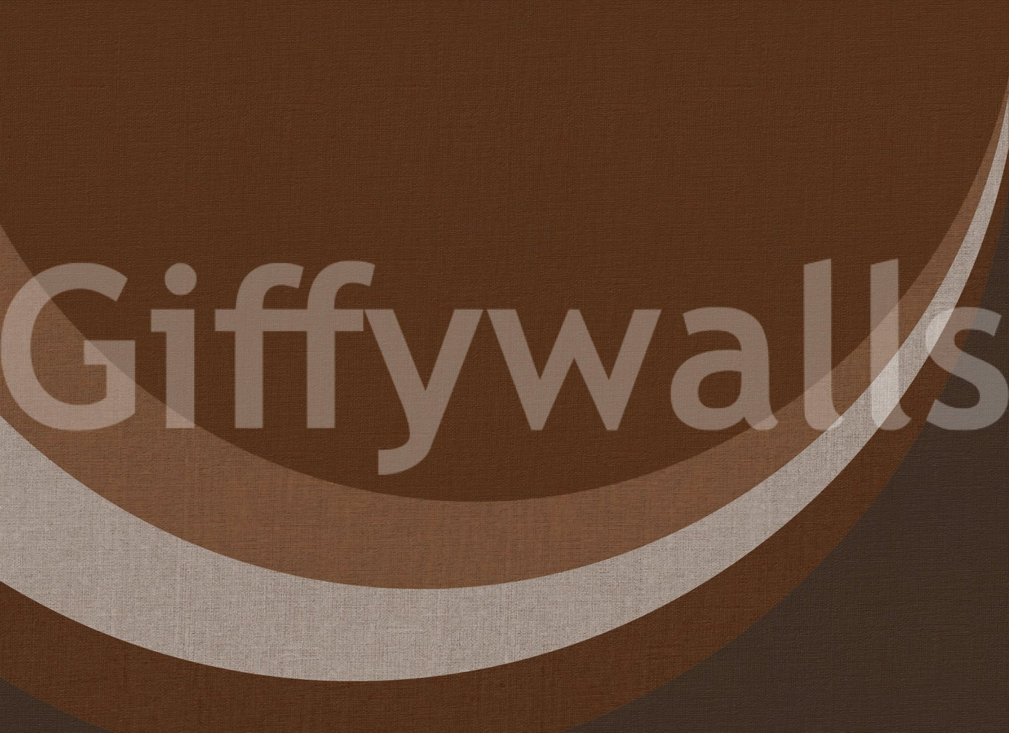 Big sweeping arcs roll low across this Cocoa Rhythm Waves Abstract Geometric wall mural.GD9551
