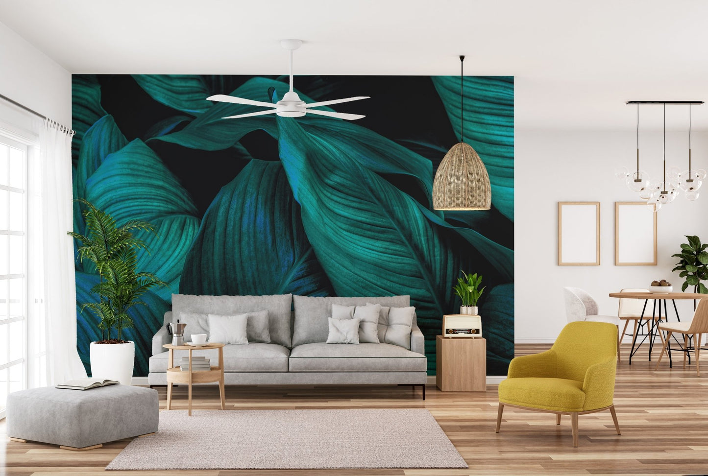 Exotic foliage wallpaper for unique walls
 A624