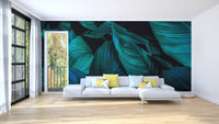 Elegant tropical living room wallpaper for interiors A624
